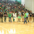 Principal Jennifer Young introduces the National Merit Scholar Commended Students and the National Hispanic Scholars during the pep rally on September 26. These students placed in the top 5% of more than 1.5 millions students on the 2012 PSAT.