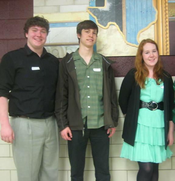 Seniors Nick Kannenberg and Graham Feil and juniorHannah Flenniken made the 2015 All-State Choir.