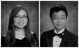 Seniors Vivian Nguyen and Benjamin Lee are valedictorian and salutatorian for the Class of 2015.