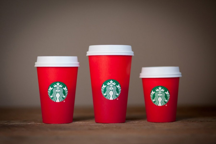 The+annual+reveal+of+the+Starbucks+Christmas+cups+has+stirred+up+something+other+than+coffee.+