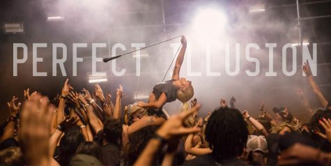 The Perfect Illusion video premiered September 20th on FOX, and had the pop star turned rocker living it up in the mosh pits in a rave like setting.