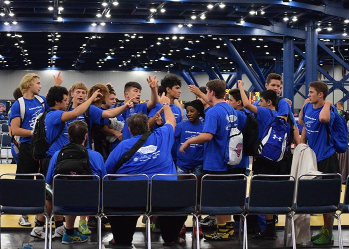 A contingent of wrestlers competed in the AAU Junior Olympics in Houston this summer. The team placed 8th out of 26 teams and brought home individual wins as well.