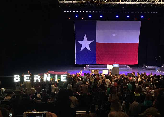 Vermont senator and former presidential candidate Bernie Sanders headlined the democratic Come Together Fight Back tour that made a stop at Verizon Theater on Thursday.