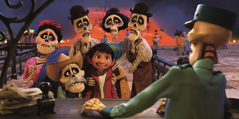 Disney Pixars newest film Coco follows Miguel through the stunning and colorful Land of the Dead on an extraordinary journey to unlock the real story behind his family history.
